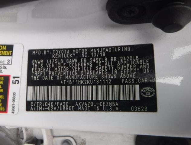 4T1B11HK2KU181112