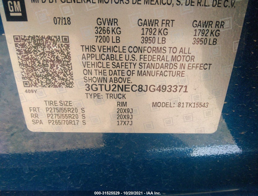 3GTU2NEC8JG493371
