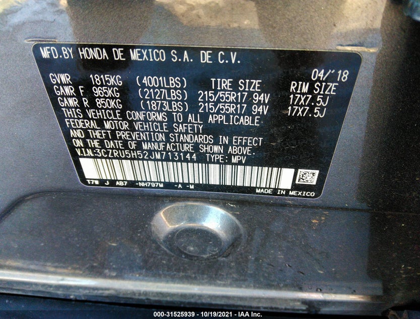 3CZRU5H52JM713144