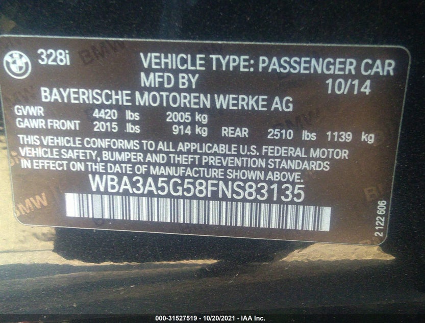 WBA3A5G58FNS83135
