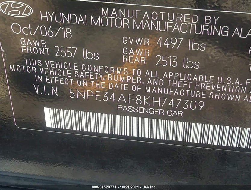 5NPE34AF8KH747309