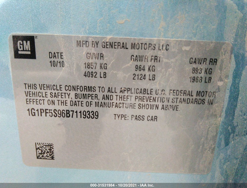 1G1PF5S96B7119339