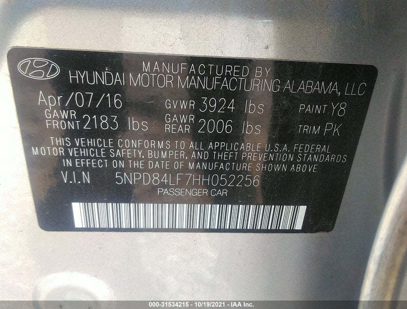 5NPD84LF7HH052256