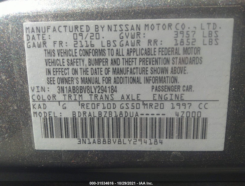3N1AB8BV8LY294184