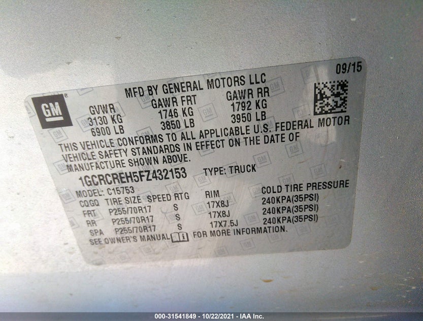 1GCRCREH5FZ432153