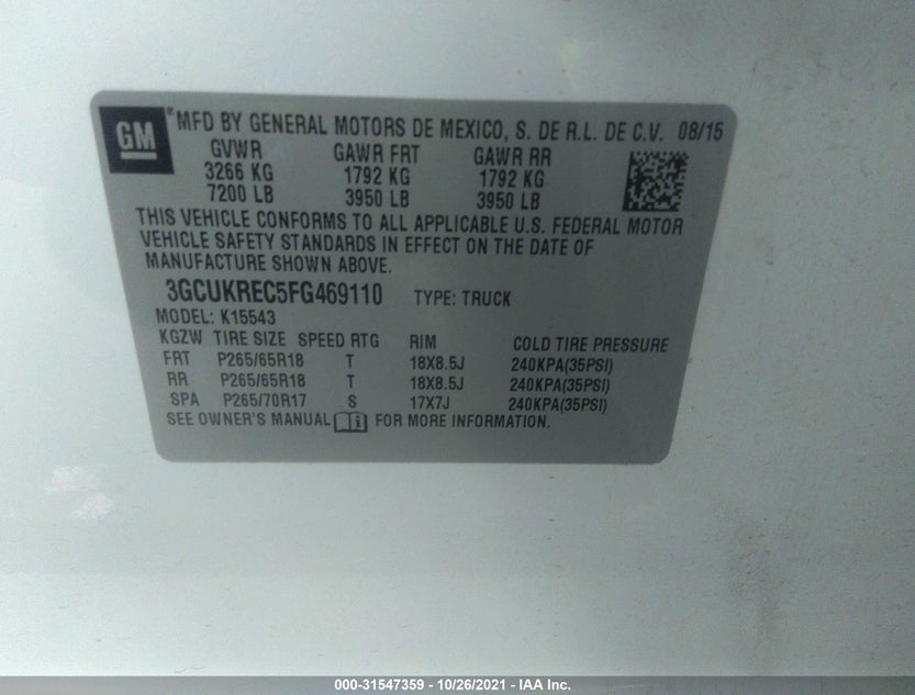 3GCUKREC5FG469110