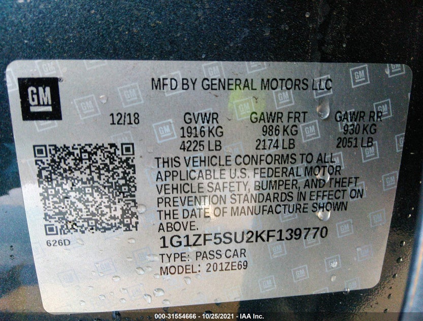 1G1ZF5SU2KF139770
