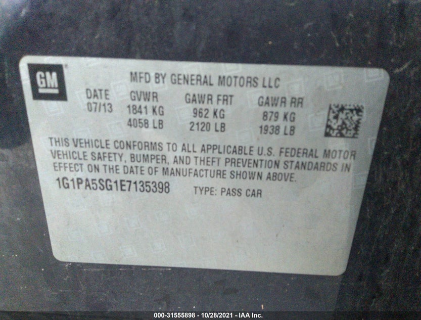 1G1PA5SG1E7135398