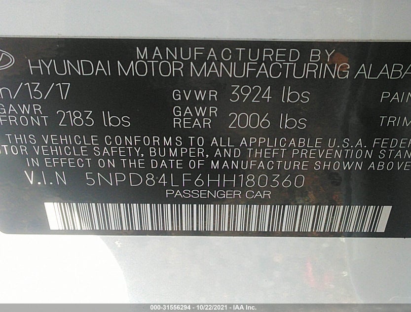 5NPD84LF6HH180360