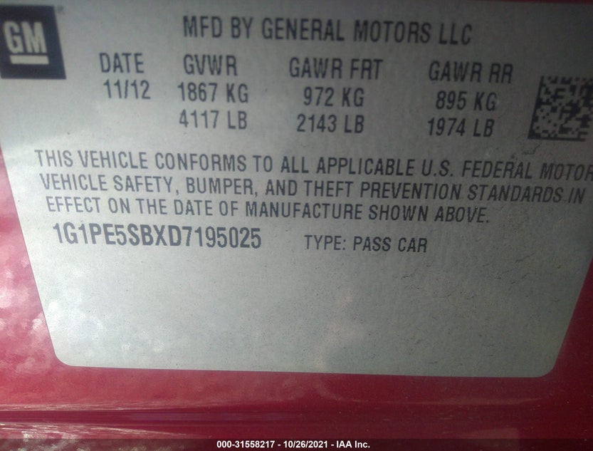 1G1PE5SBXD7195025