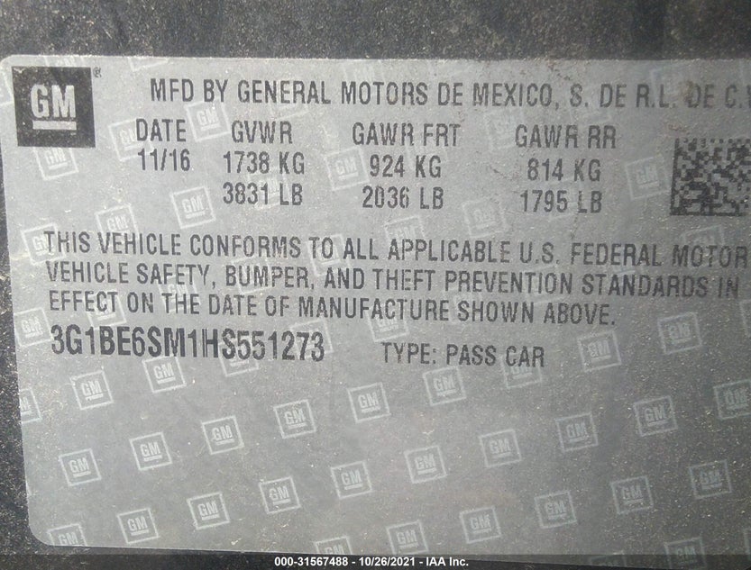 3G1BE6SM1HS551273