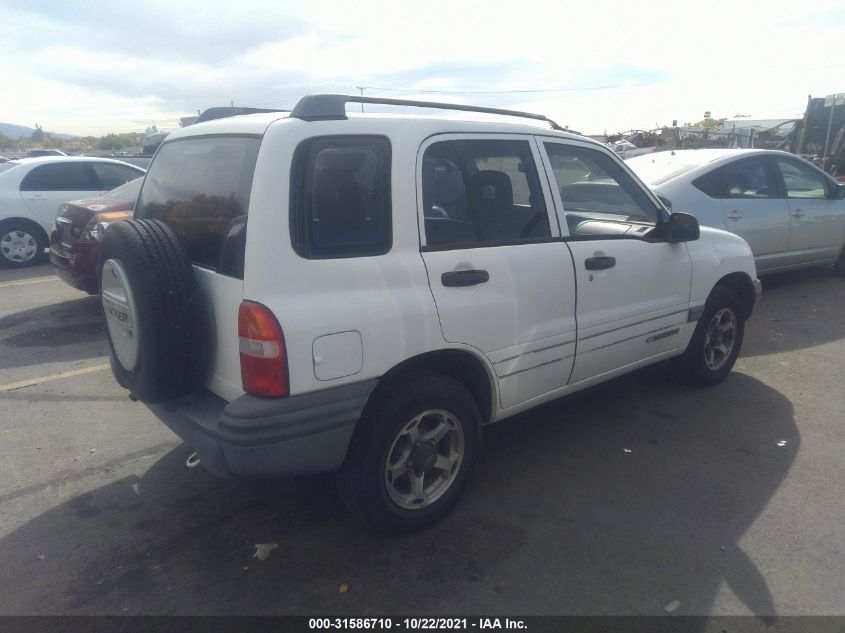 2000 Chevrolet Tracker Hard Top VIN: 2CNBJ13C7Y6934348 Lot: 31586710