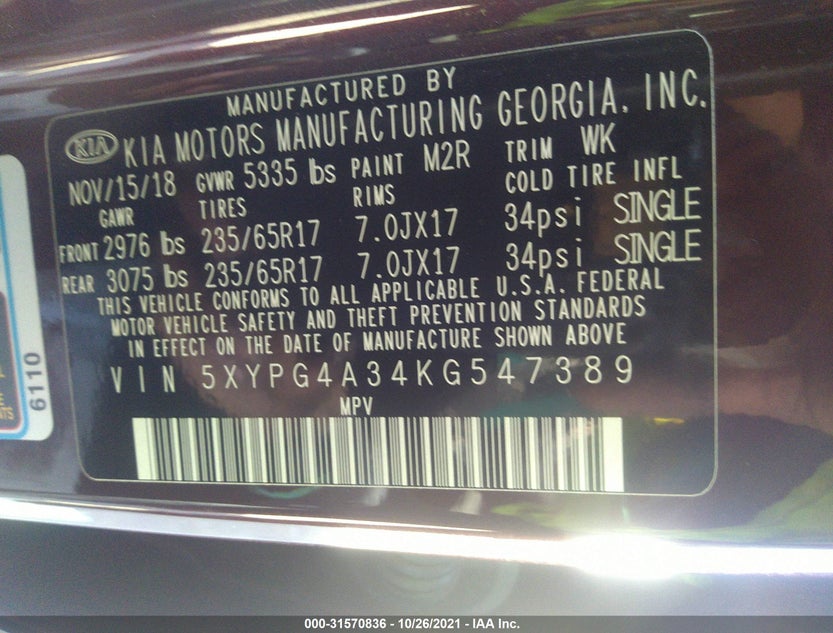 5XYPG4A34KG547389