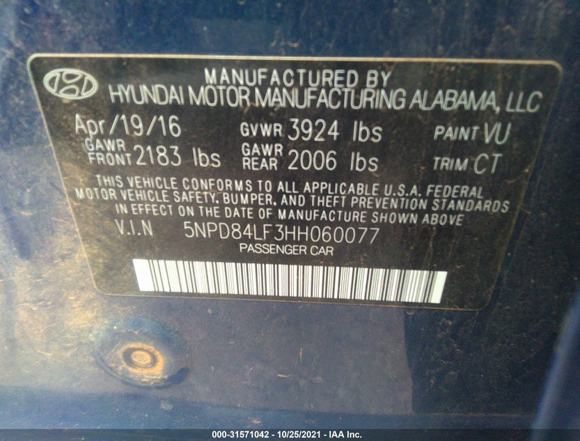 5NPD84LF3HH060077