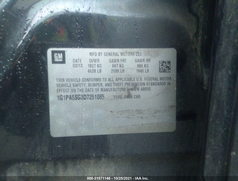1G1PA5SG3D7251085