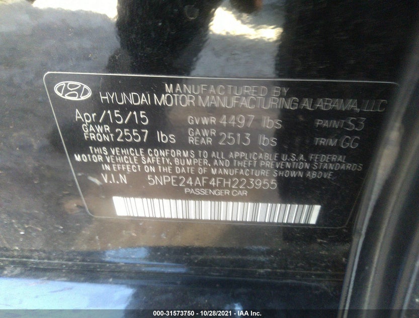 5NPE24AF4FH223955