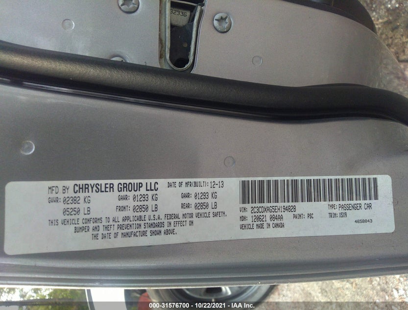 2C3CDXAG5EH194828