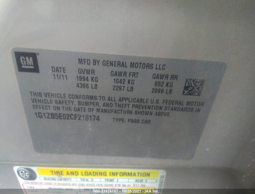 1G1ZB5E02CF216174