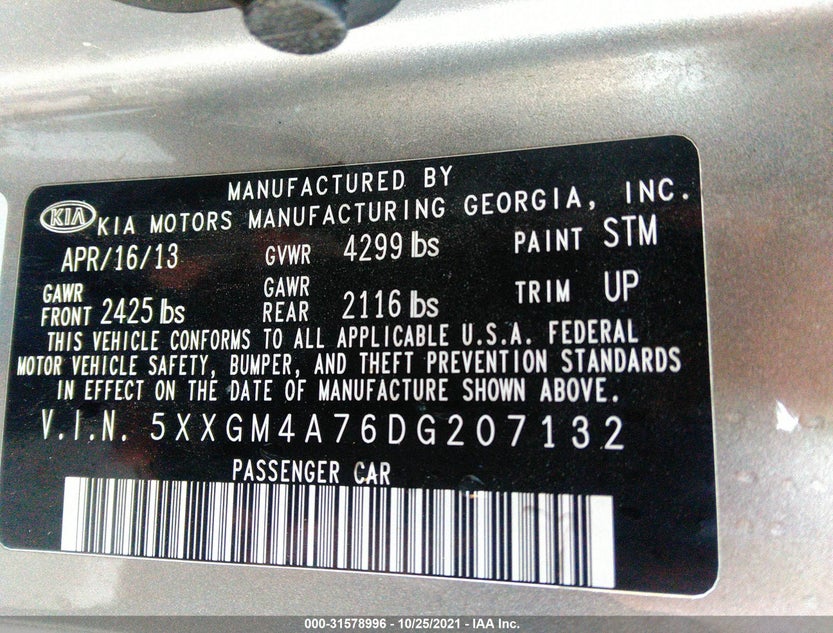 5XXGM4A76DG207132