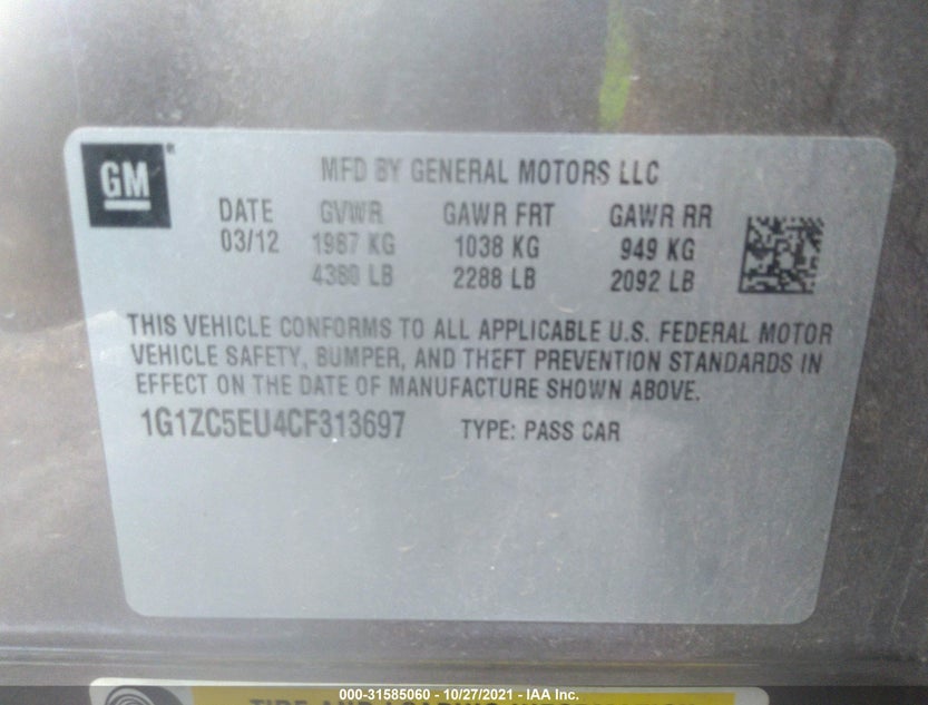 1G1ZC5EU4CF313697