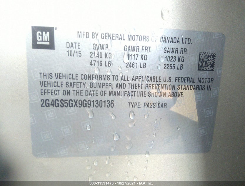 2G4GS5GX9G9130136