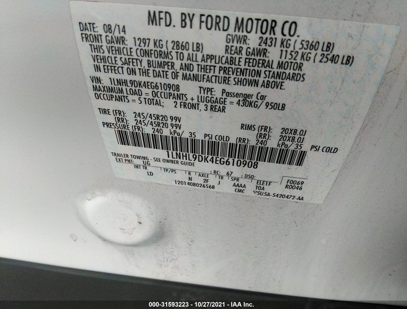 1LNHL9DK4EG610908