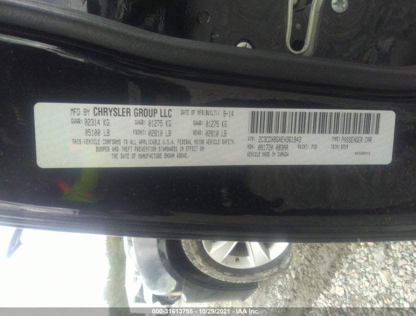 2C3CDXBGXEH361943