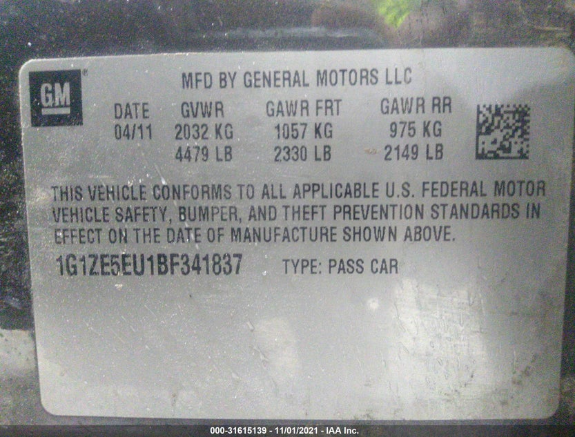 1G1ZE5EU1BF341837