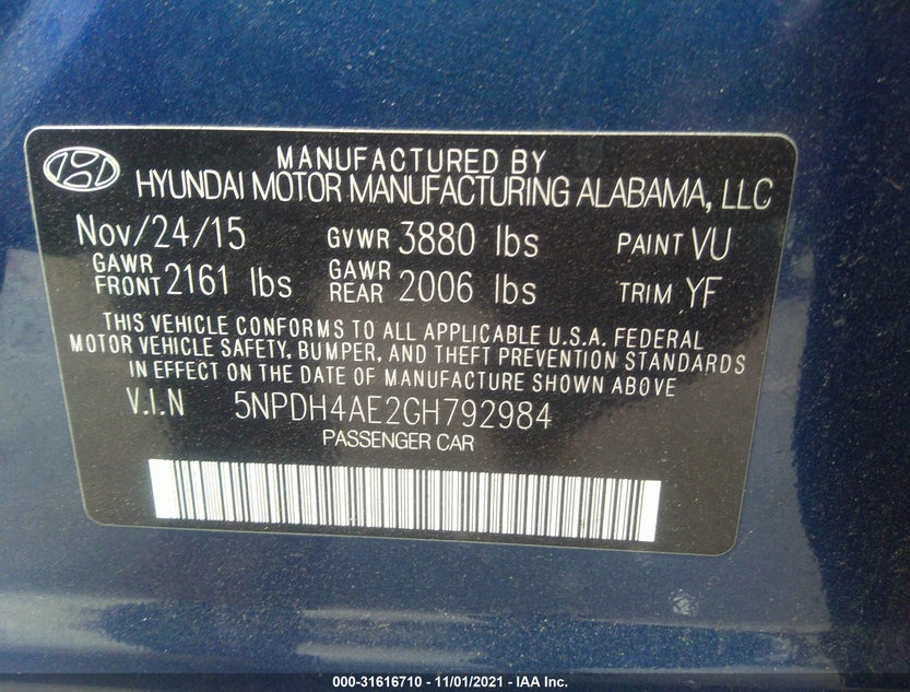 5NPDH4AE2GH792984