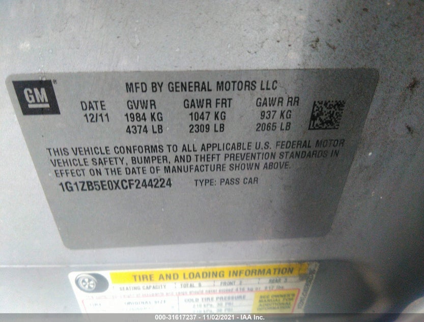1G1ZB5E0XCF244224