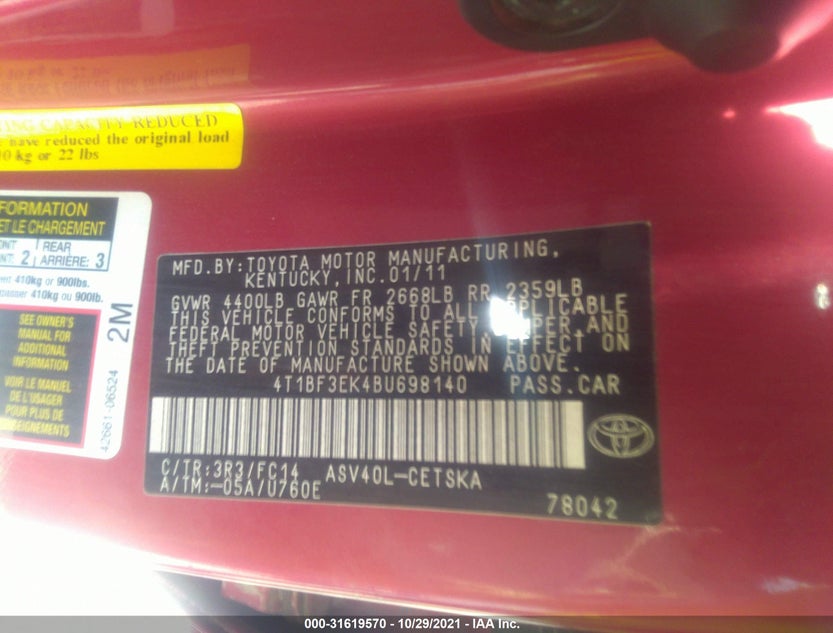 4T1BF3EK4BU698140