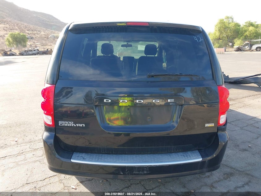 2016 Dodge Grand Caravan Se VIN: 2C4RDGBG5GR262417 Lot: 31619607