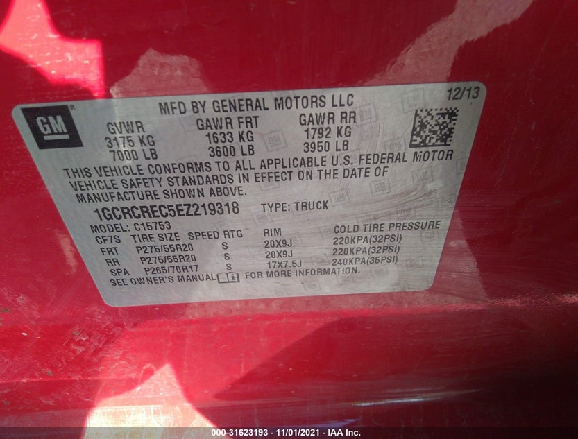 1GCRCREC5EZ219318