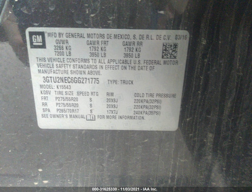 3GTU2NEC6GG271775