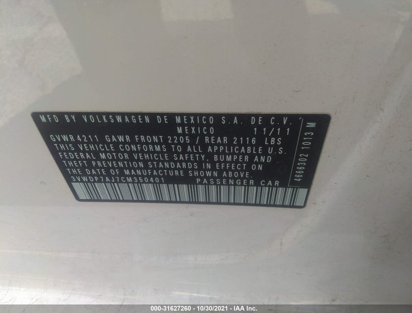 3VWDP7AJ7CM350401