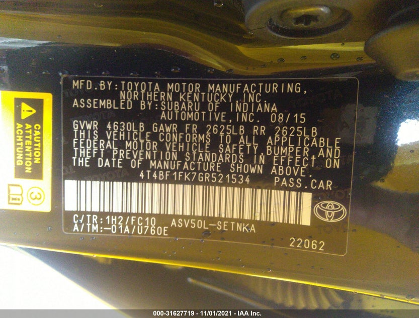 4T4BF1FK7GR521534