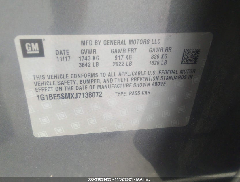 1G1BE5SMXJ7138072