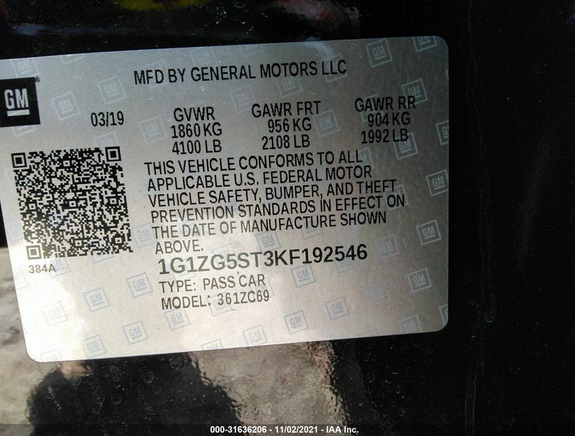 1G1ZG5ST3KF192546