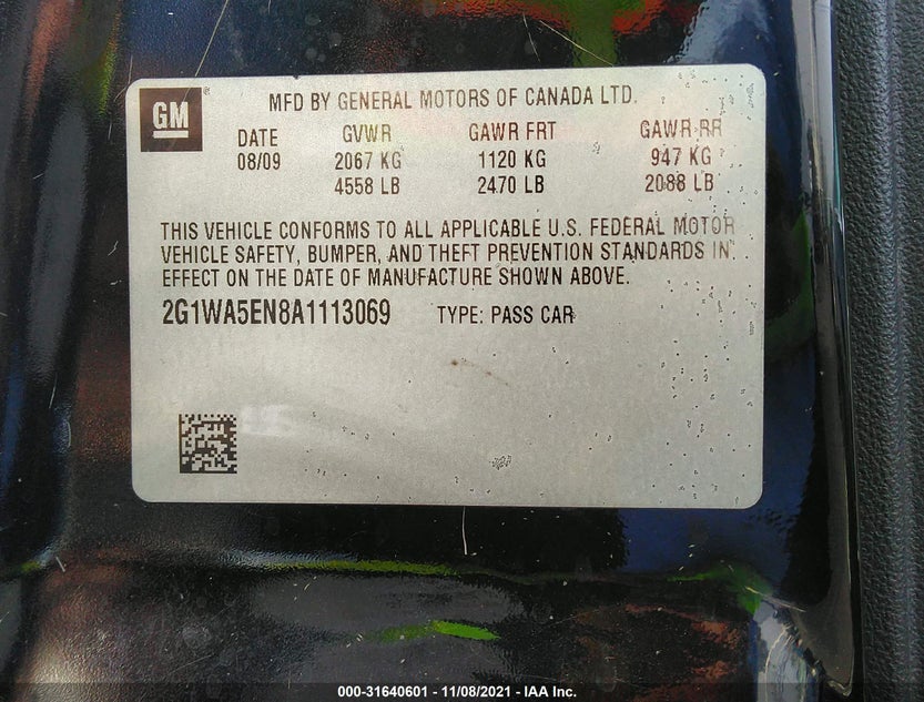 2G1WA5EN8A1113069