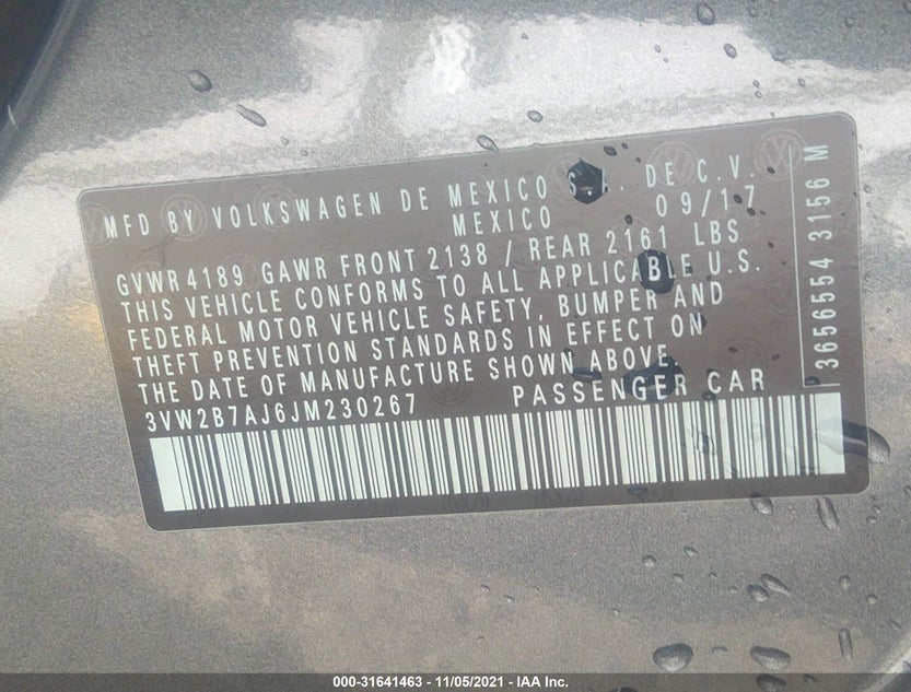 3VW2B7AJ6JM230267