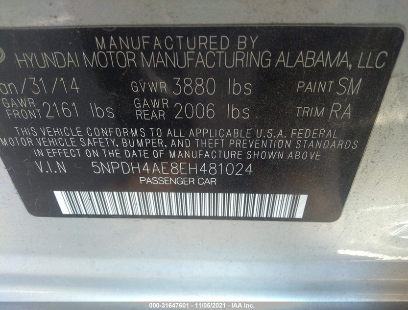 5NPDH4AE8EH481024