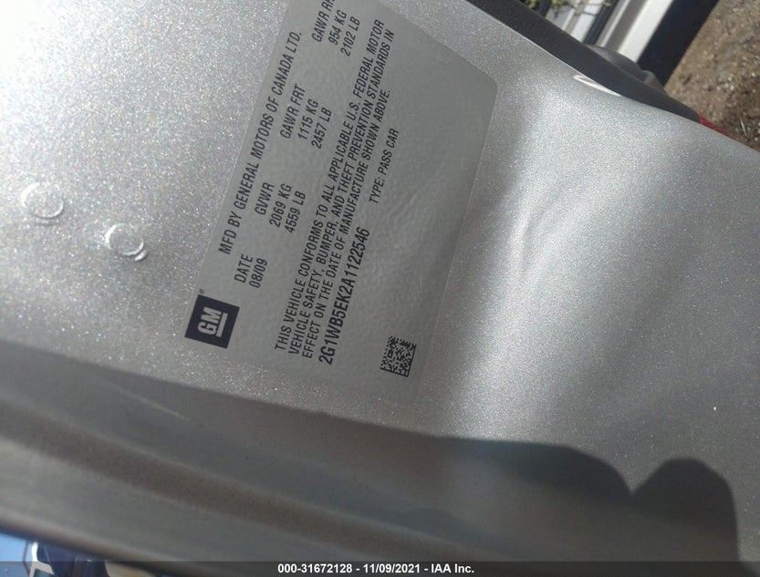 2G1WB5EK2A1122546