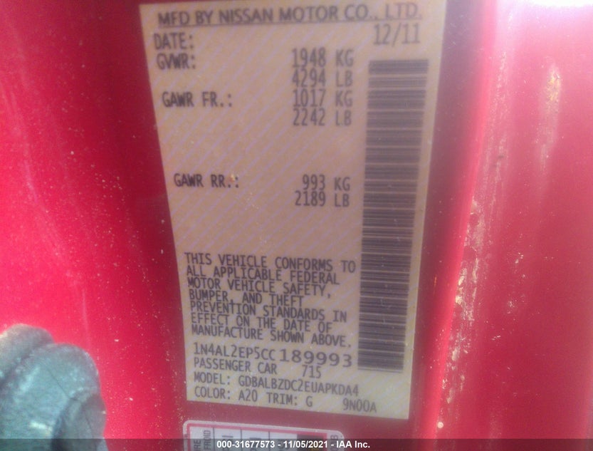 1N4AL2EP5CC189993