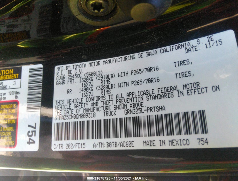 3TMAZ5CN0GM009318