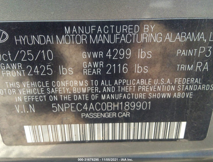 5NPEC4AC0BH189901