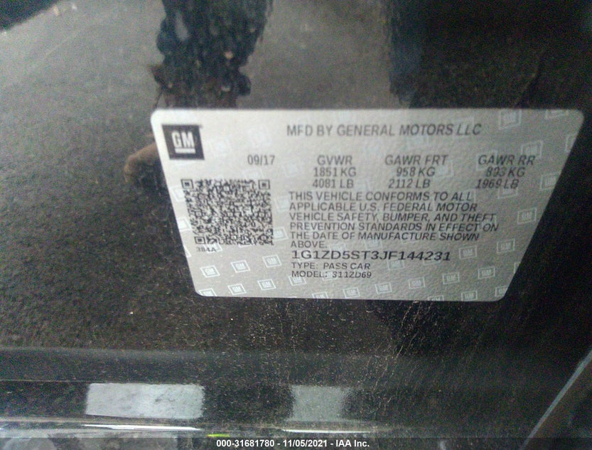 1G1ZD5ST3JF144231