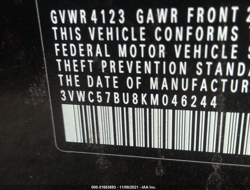 3VWC57BU8KM046244