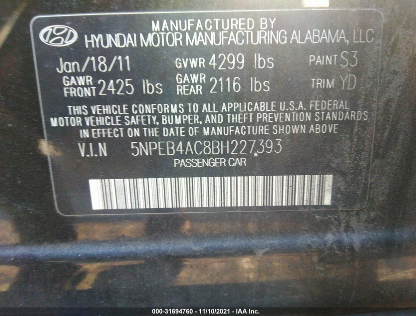 5NPEB4AC8BH227393