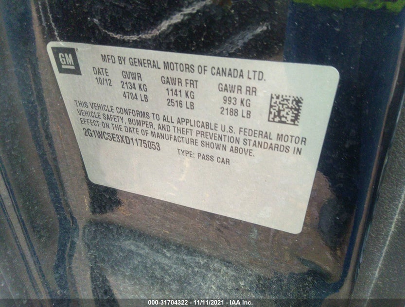 2G1WC5E3XD1175053
