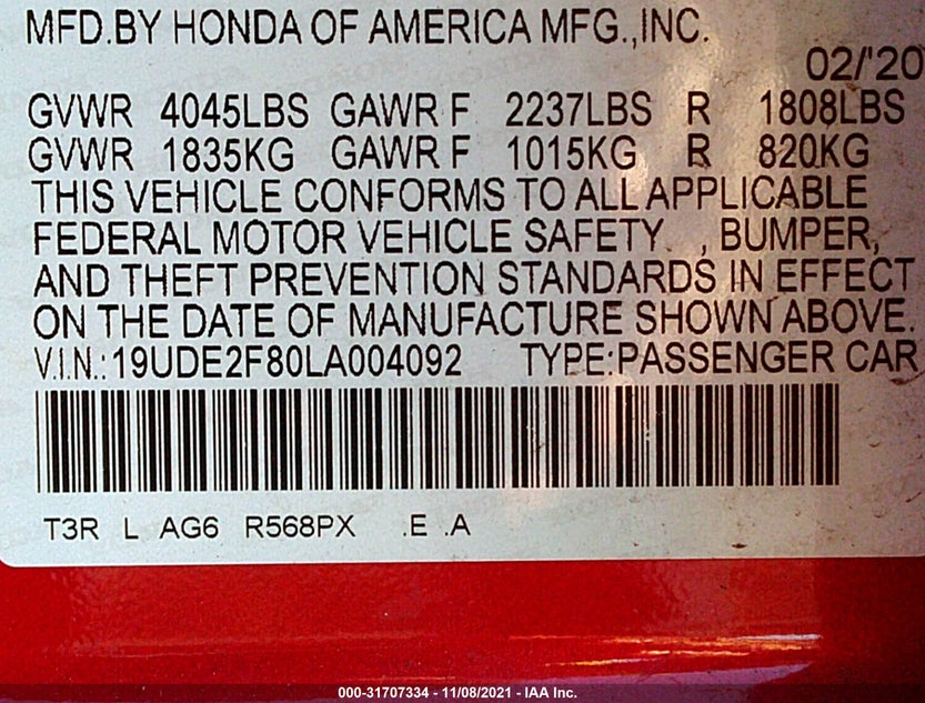 19UDE2F80LA004092